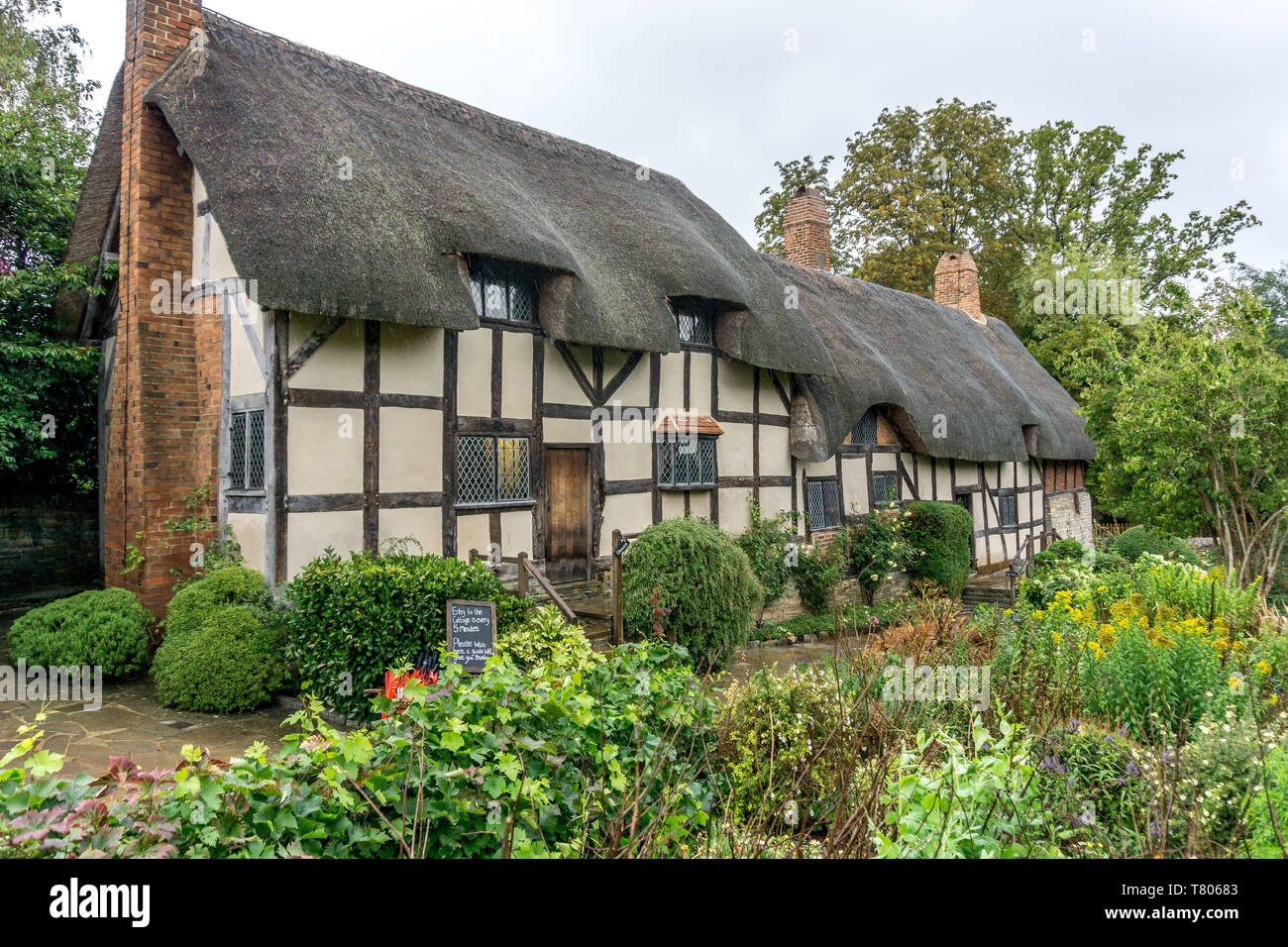 Anne Hathaway's Cottage, Cottage Lane, Stratford-upon-Avon, Warwickshire, England, UK Banque D'Images