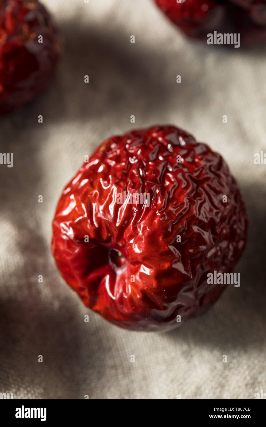 Fruits séchés bio Jujube rouge prêt à manger Banque D'Images