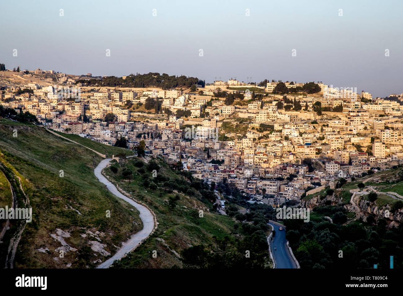 Silwan, Jérusalem, Israël, Moyen Orient Banque D'Images