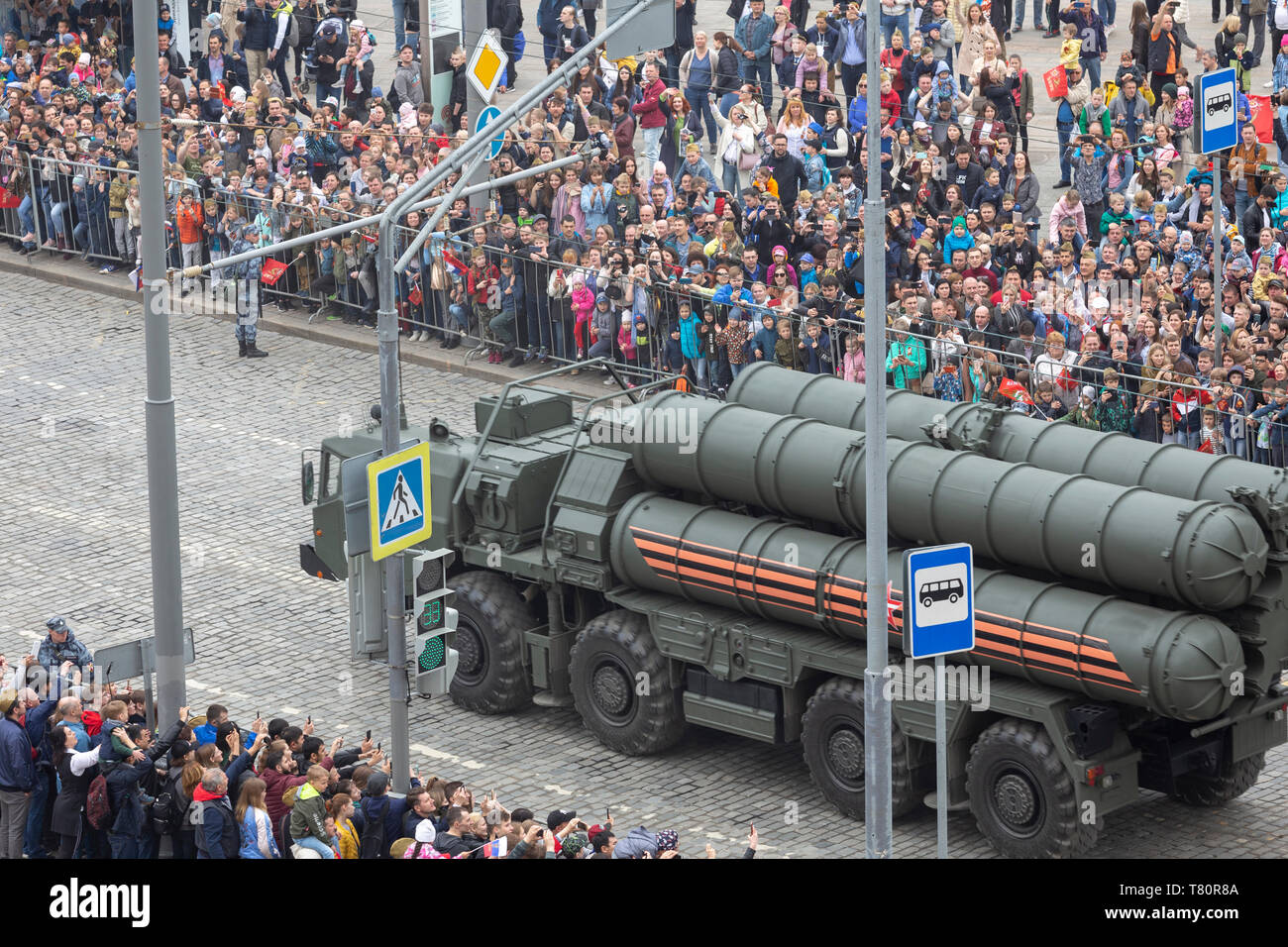 La revue de la victoire à Moscou le 9 mai 2019 Banque D'Images