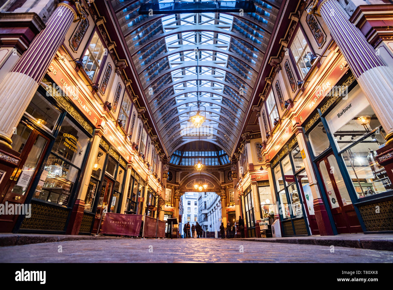 Leadenhall Market, City of London, Londres, Angleterre, Royaume-Uni, Europe Banque D'Images