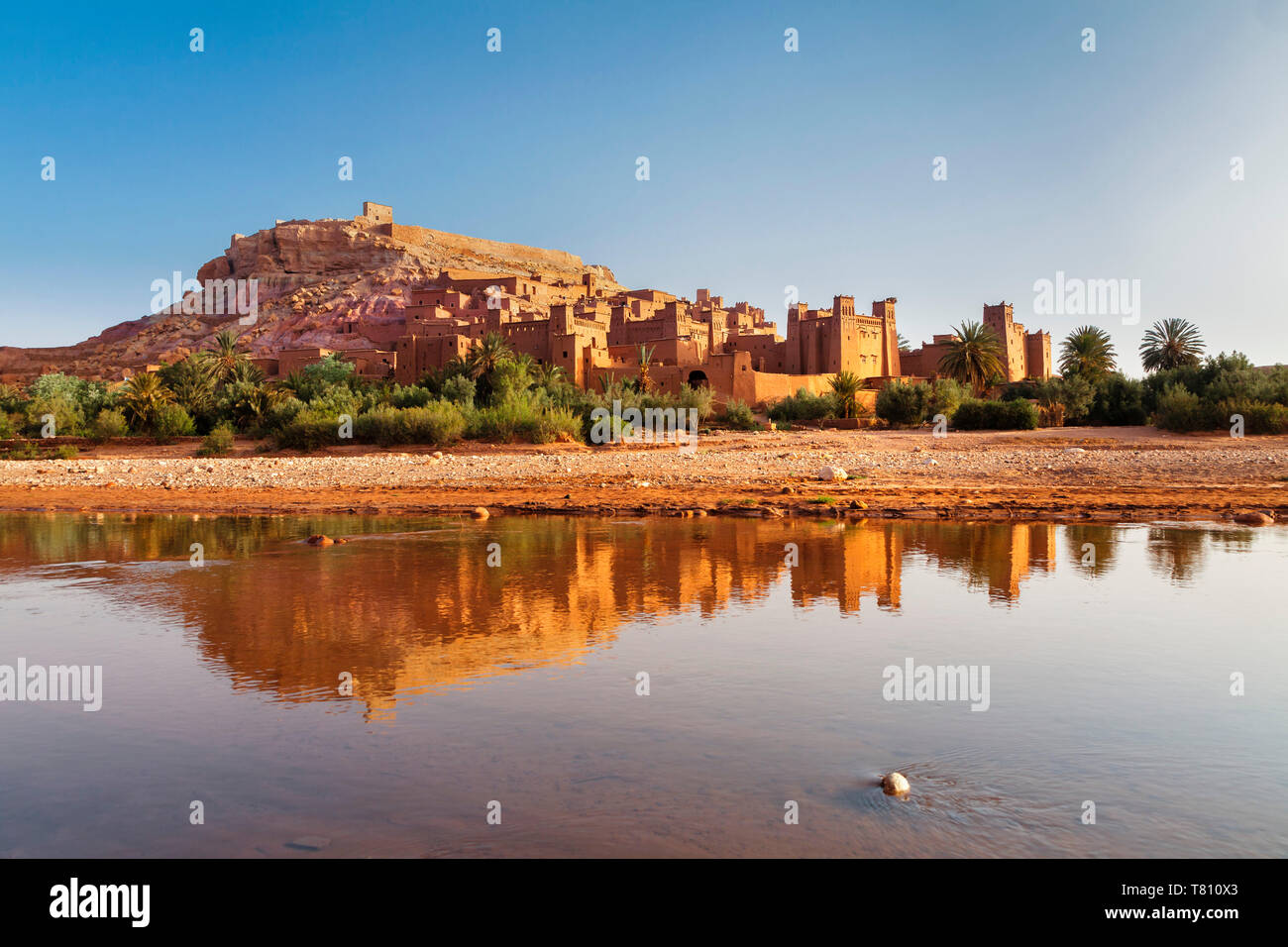 Ait-Benhaddou Kasbah, Site du patrimoine mondial de l'UNESCO, Atlas, Maroc, Afrique du Nord, Afrique Banque D'Images