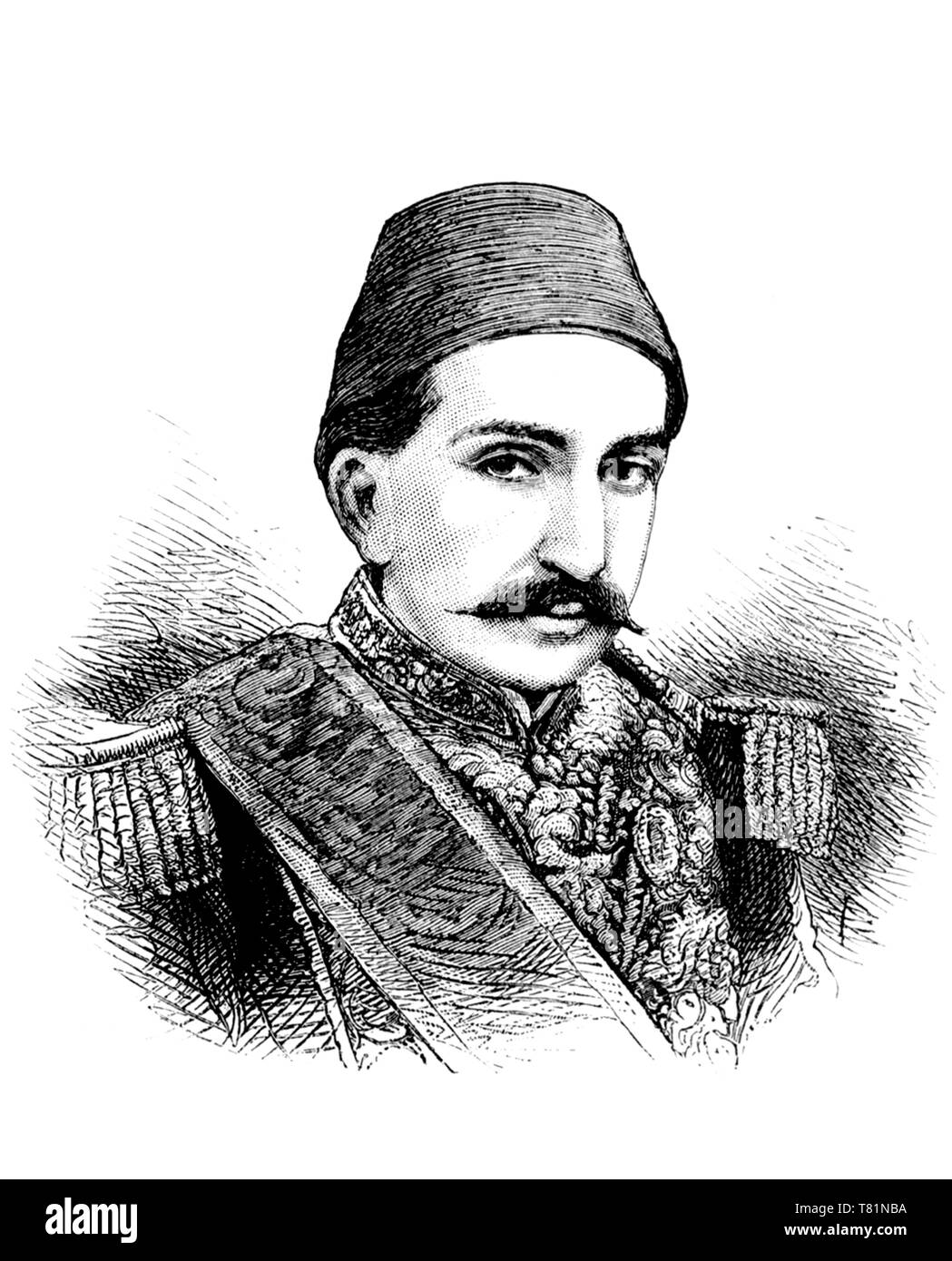Abdul Hamid II, 34ème Sultan de l'Empire Ottoman Banque D'Images