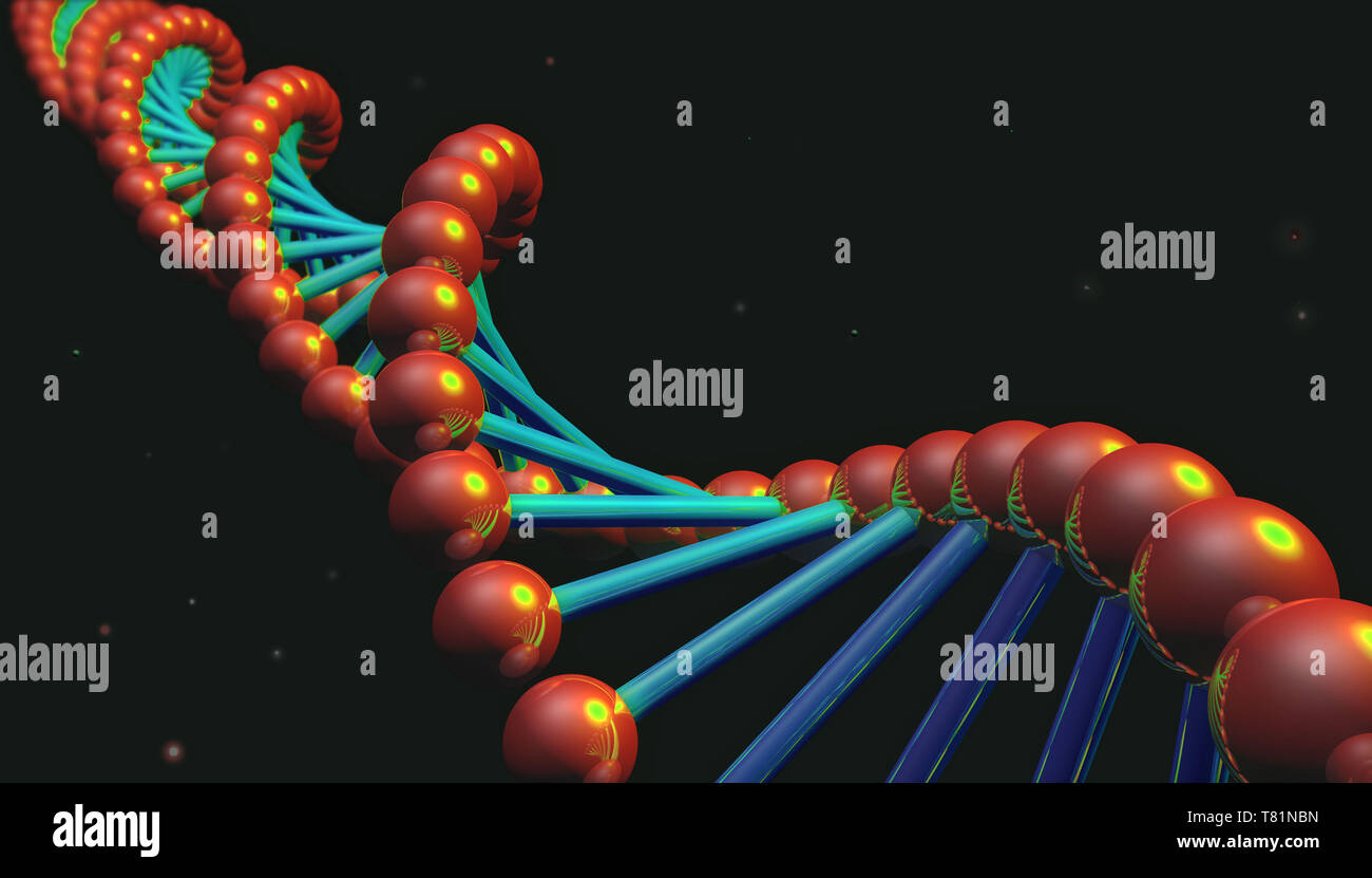 L'ADN, illustration Banque D'Images