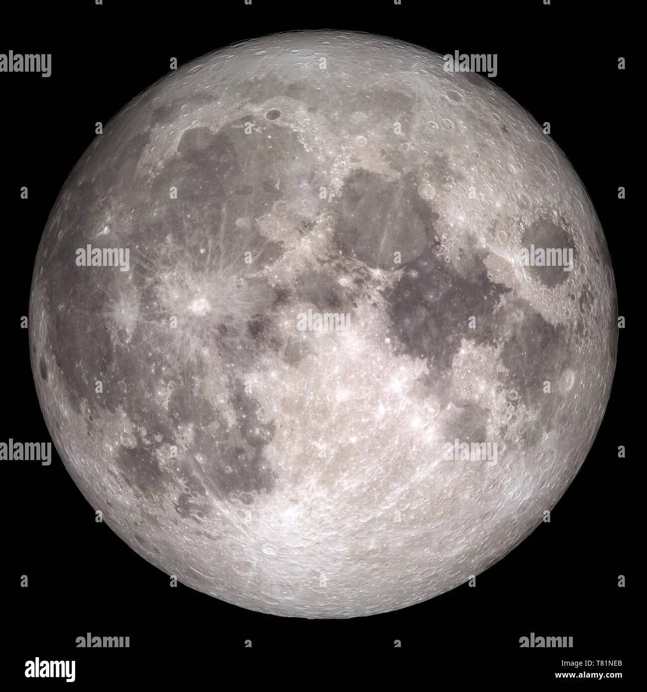 De rares Pleine lune le jour de Noël, l'image, 2015 ART Banque D'Images