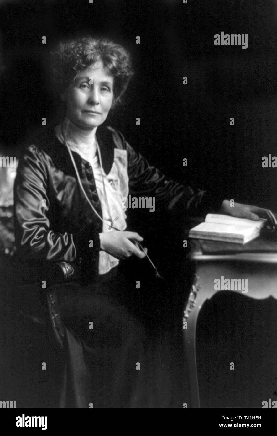 Emmeline Pankhurst, suffragette anglaise Banque D'Images