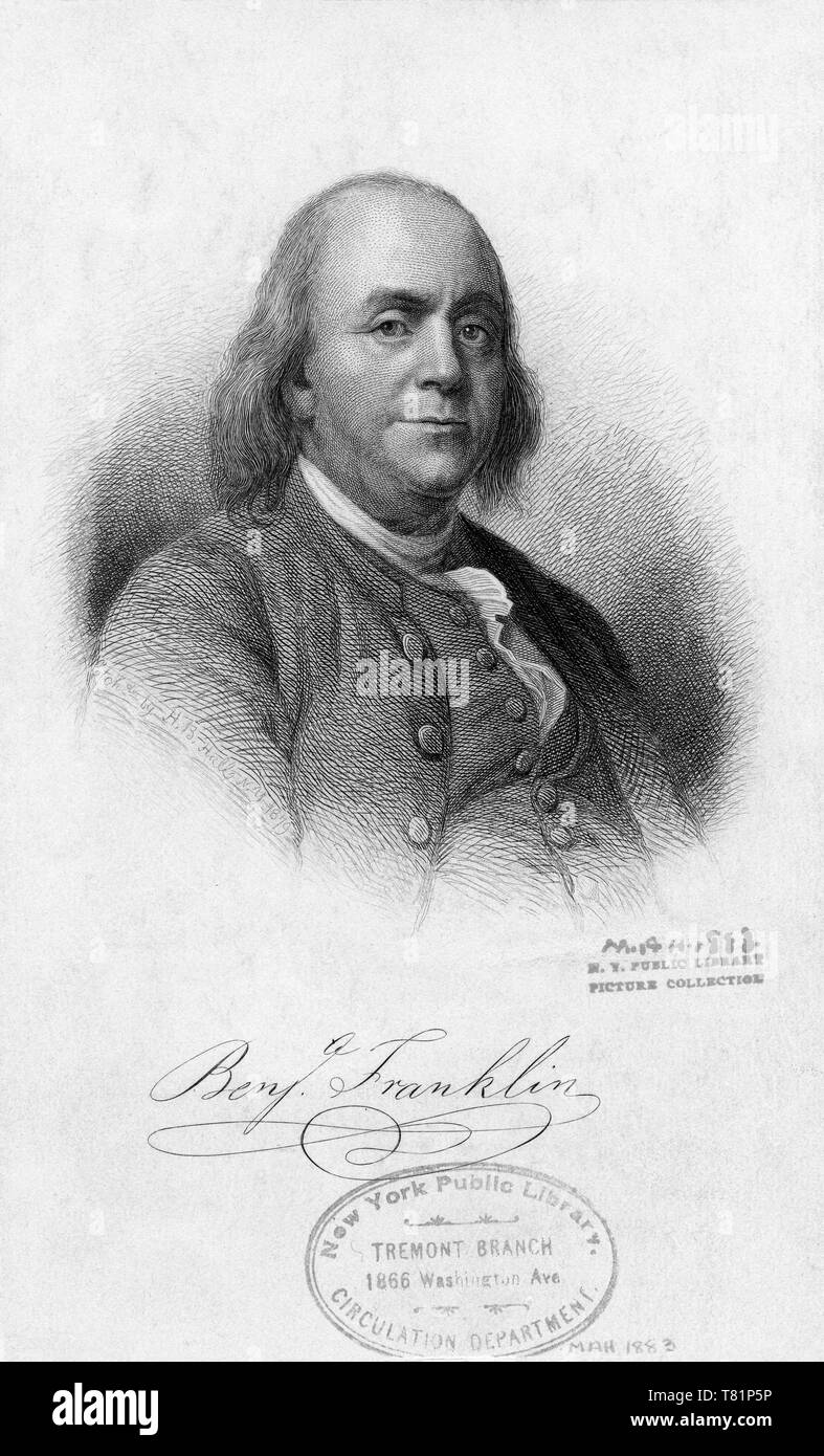 Benjamin franklin 1700s Banque de photographies et d’images à haute ...