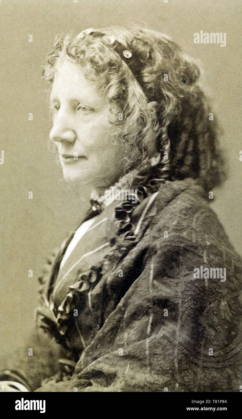 Harriet Beecher Stowe, l'auteur américaine Banque D'Images