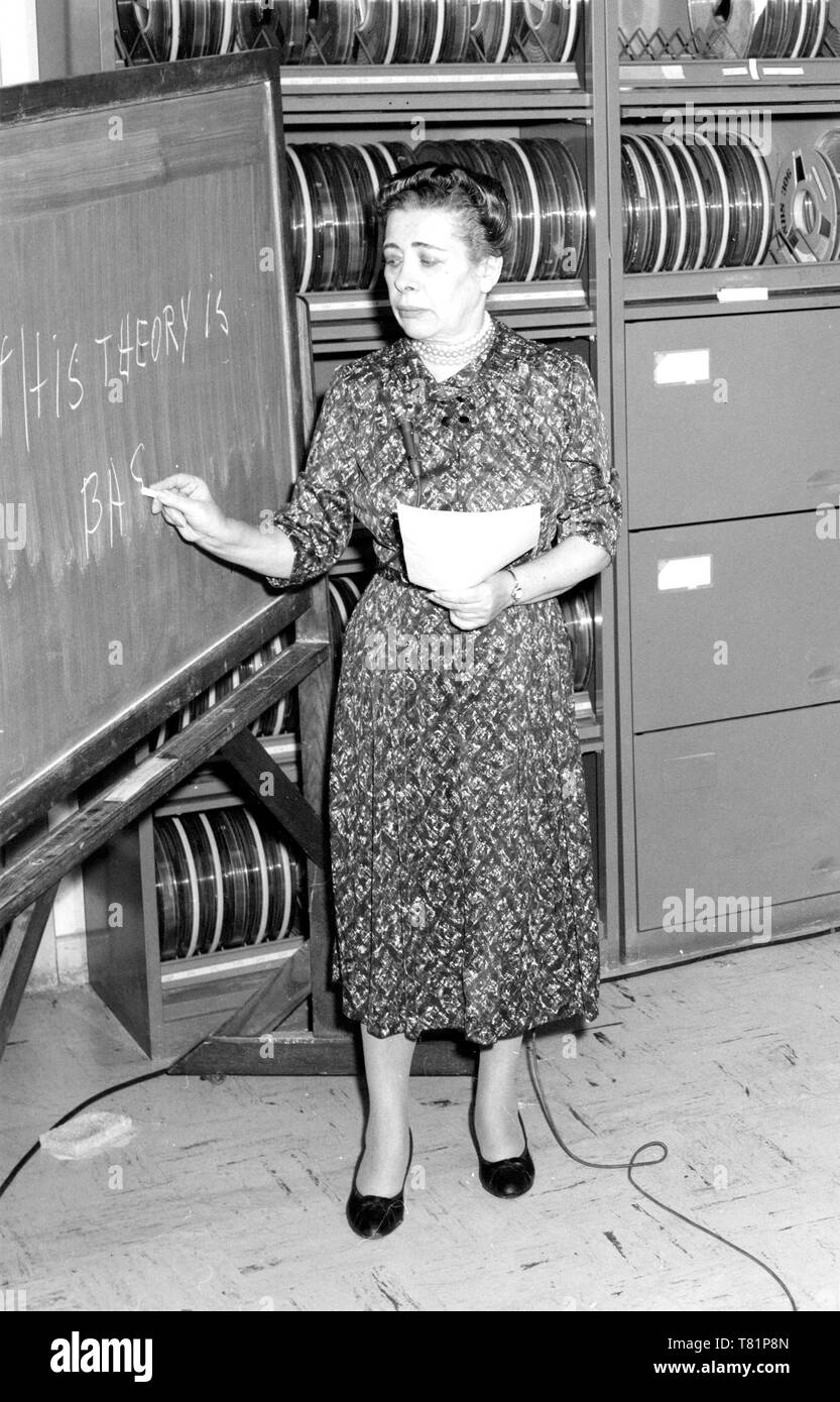 Ida Rhodes à IBM, 1960 Banque D'Images
