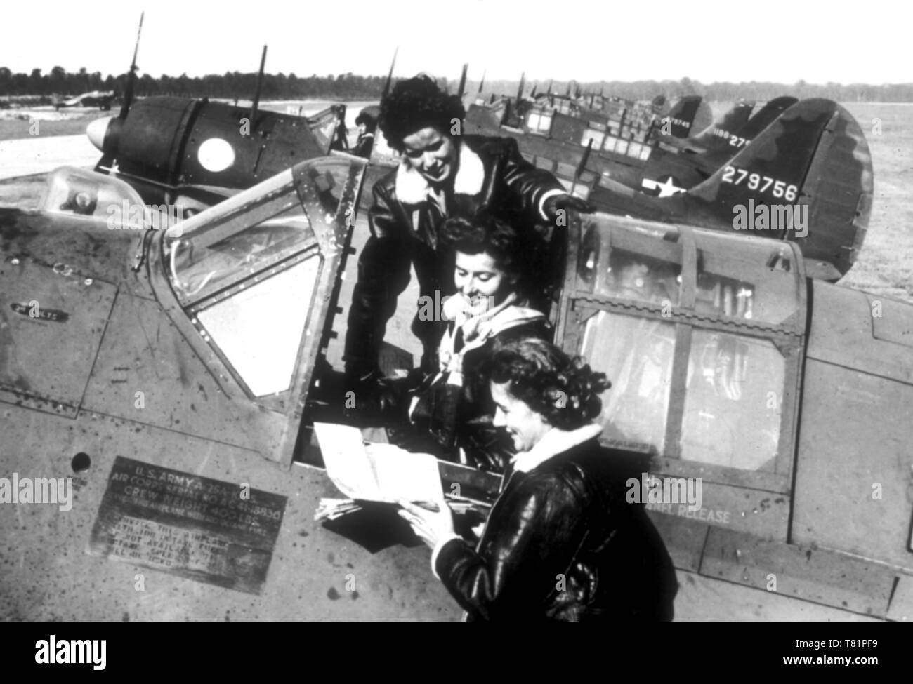 Dora Dougherty, WWII American Aviatrix Strother Banque D'Images