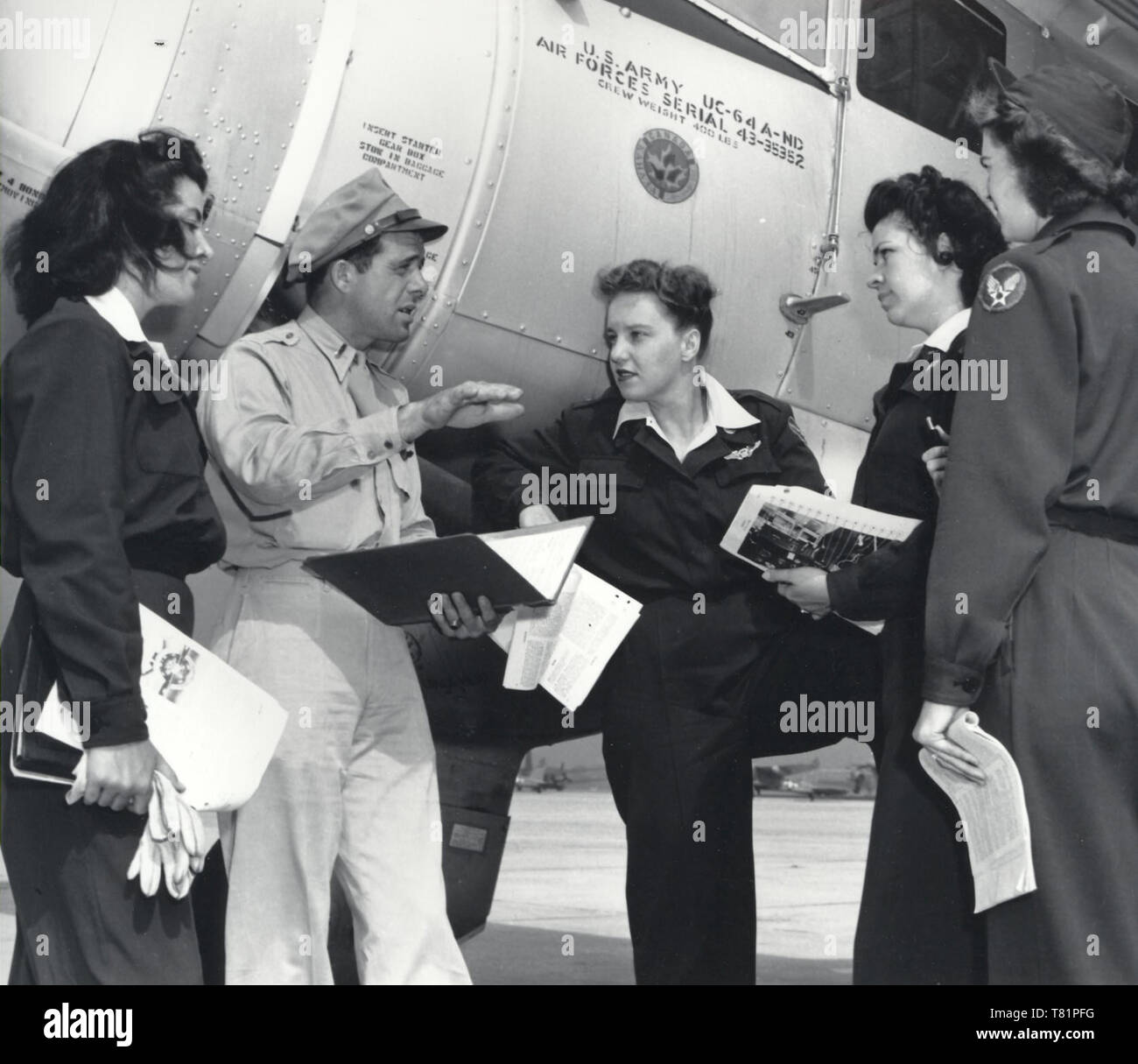 La DEUXIÈME GUERRE MONDIALE, les femmes pilotes de l'Armée de l'air, 1944 Banque D'Images
