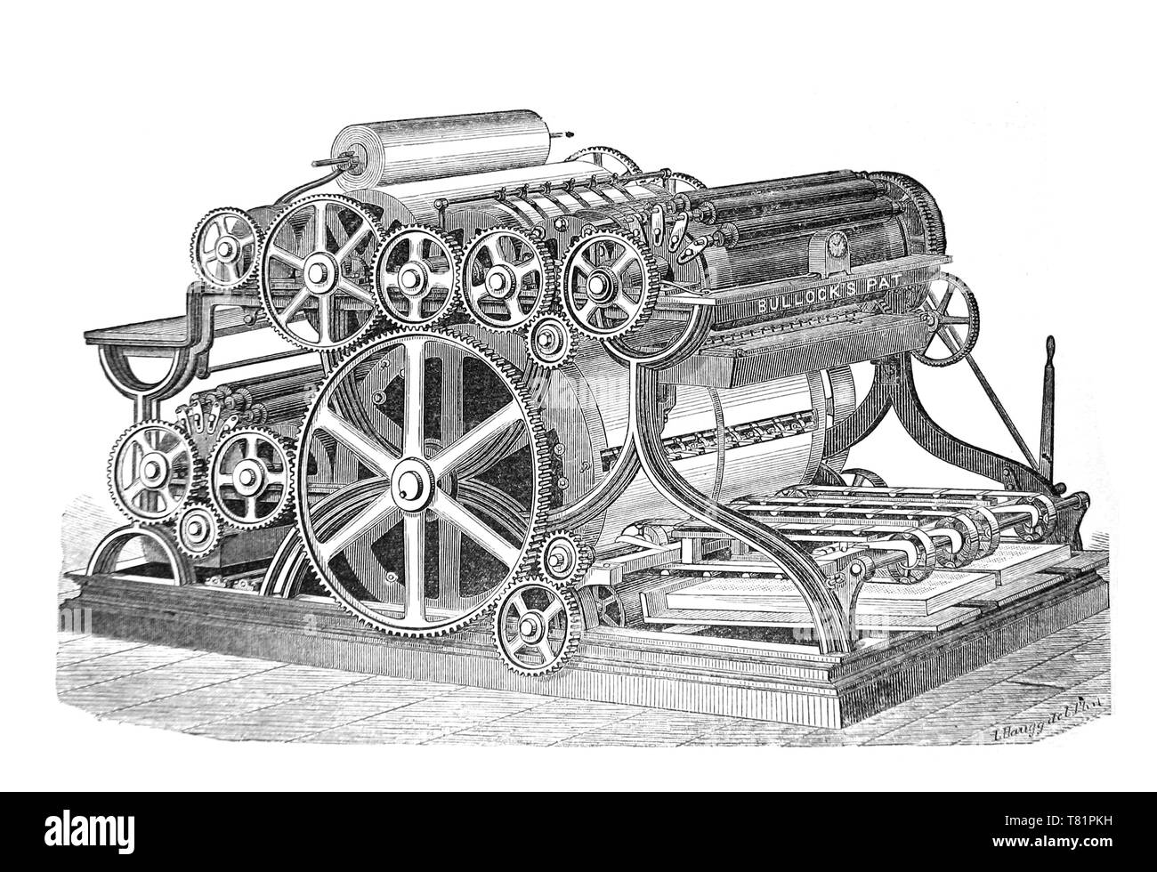William Bullock, Web Presse rotative Banque D'Images