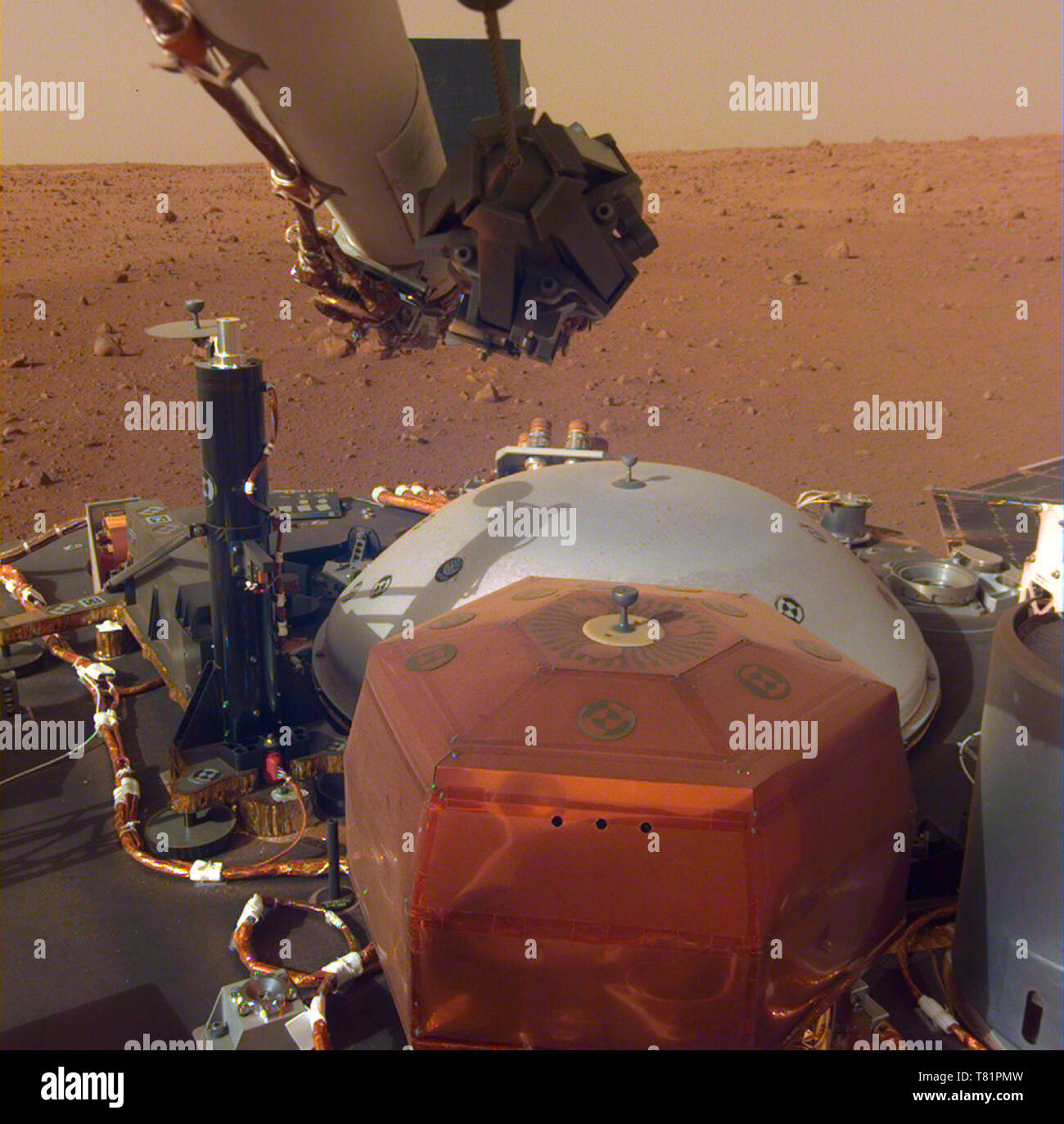 InSight Mars Lander, Sismomètre Banque D'Images