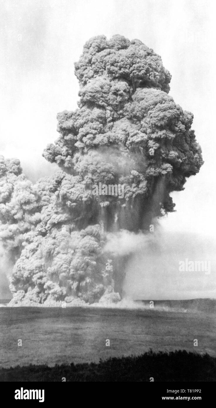 Le Kilauea, 1924 Banque D'Images