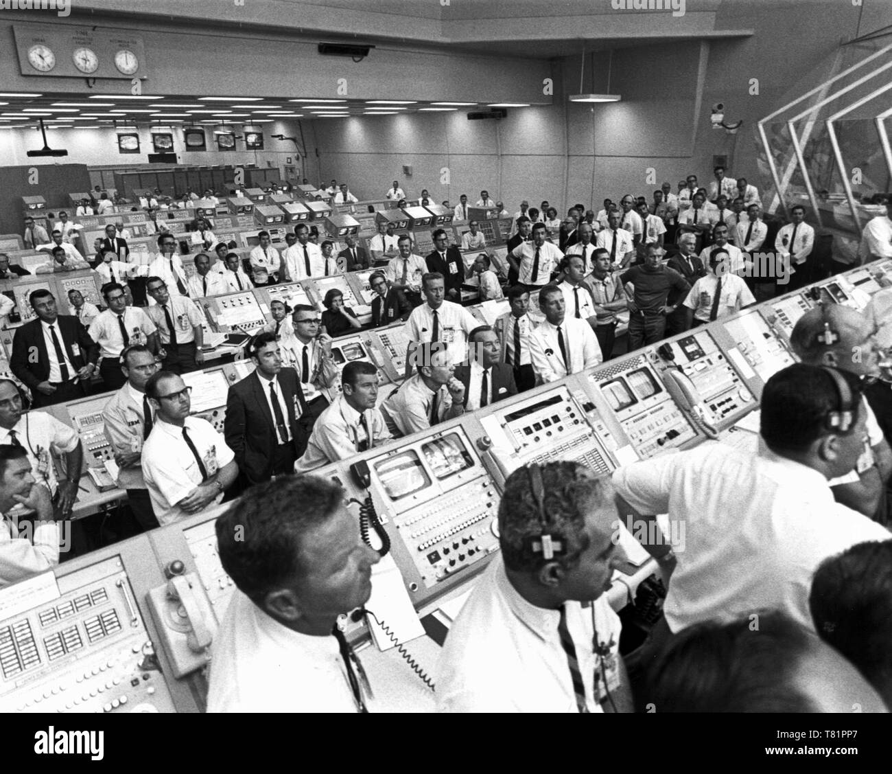 Apollo 11, lancez le Centre de contrôle, 1969 Banque D'Images
