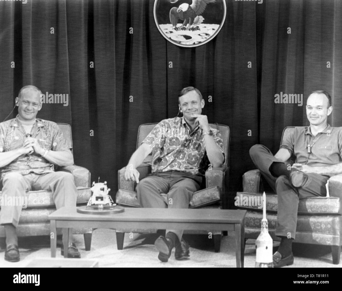 Apollo 11, le premier équipage Conférence de presse, 1969 Banque D'Images