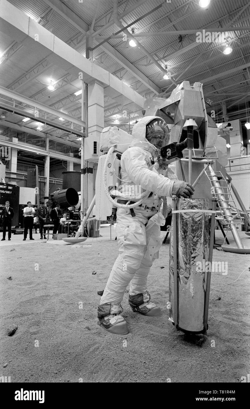 Apollo 11, Neil Armstrong, 1969 Formation EVA Banque D'Images