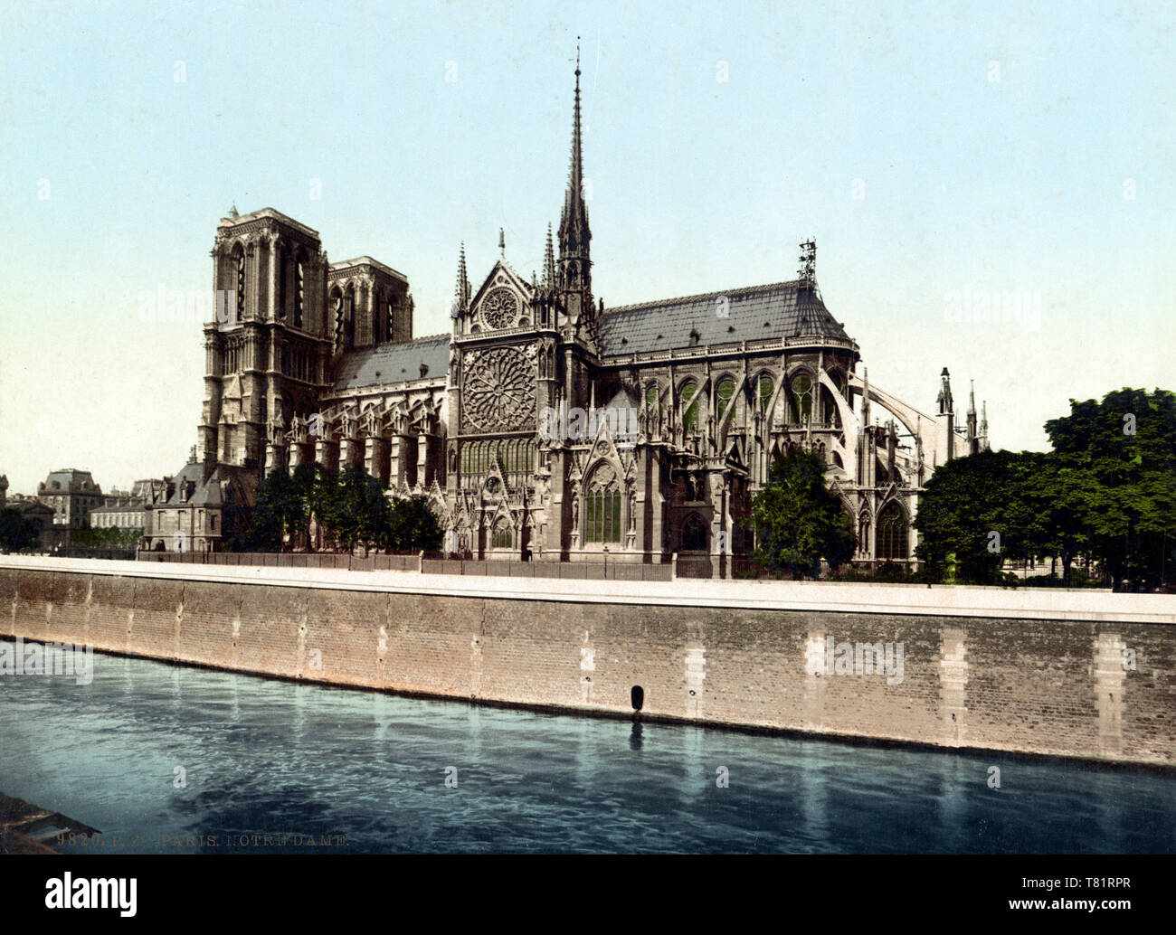 Notre-Dame de Paris, 1905 Banque D'Images