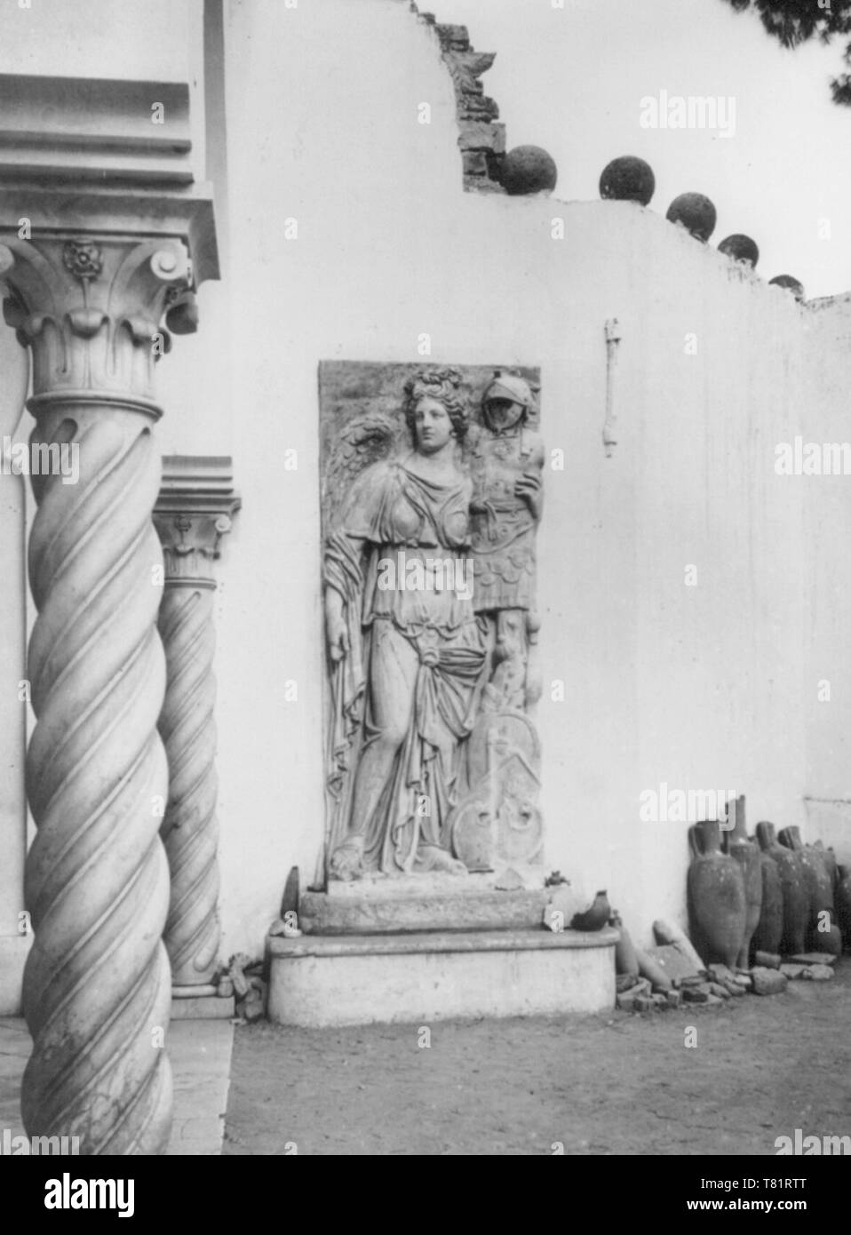 L'Afrique, Carthage, les ruines romaines, Bas-Relief Banque D'Images