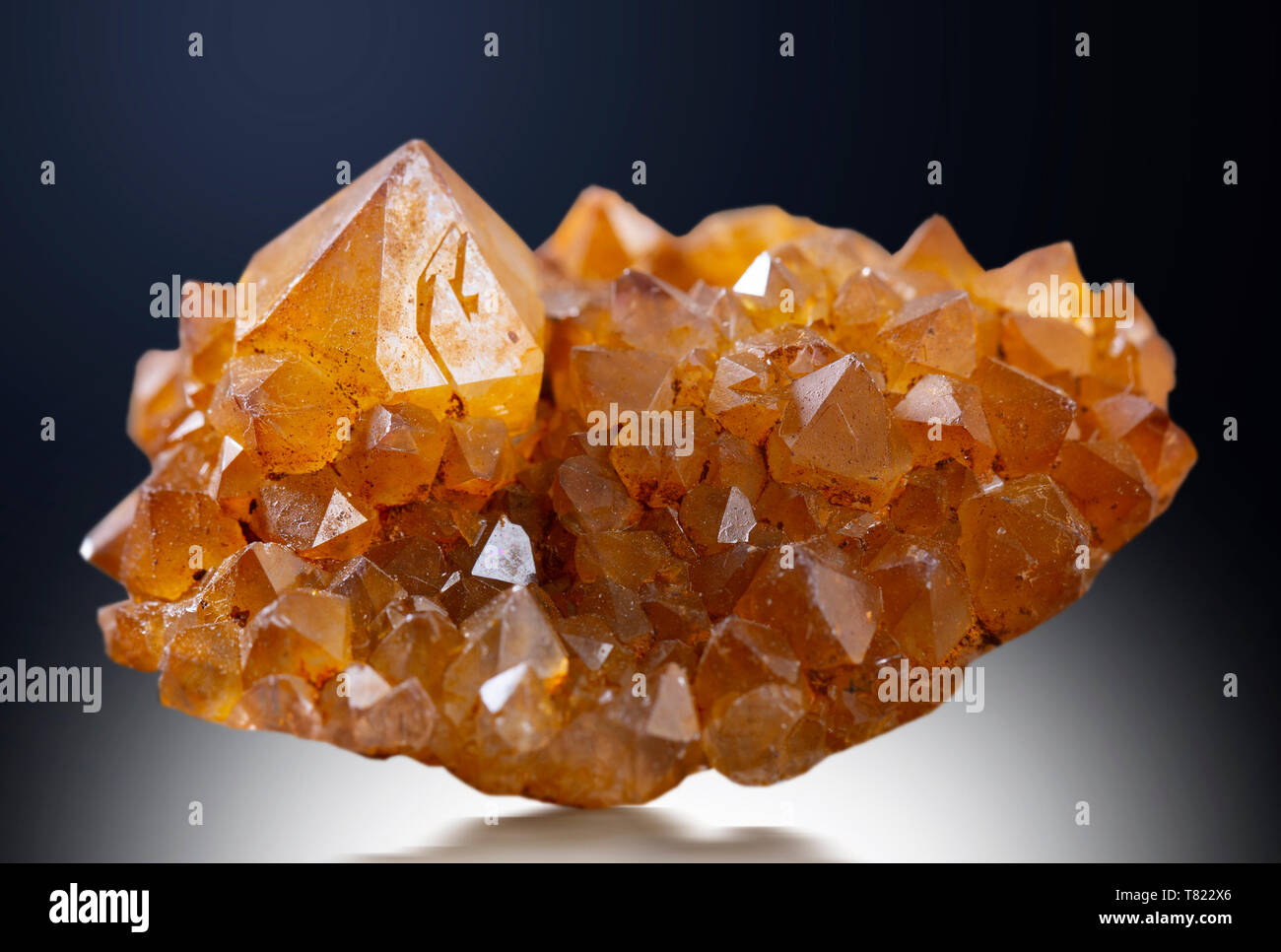 Minéraux citrine quartz gem stone rock spécimen géologie Banque D'Images