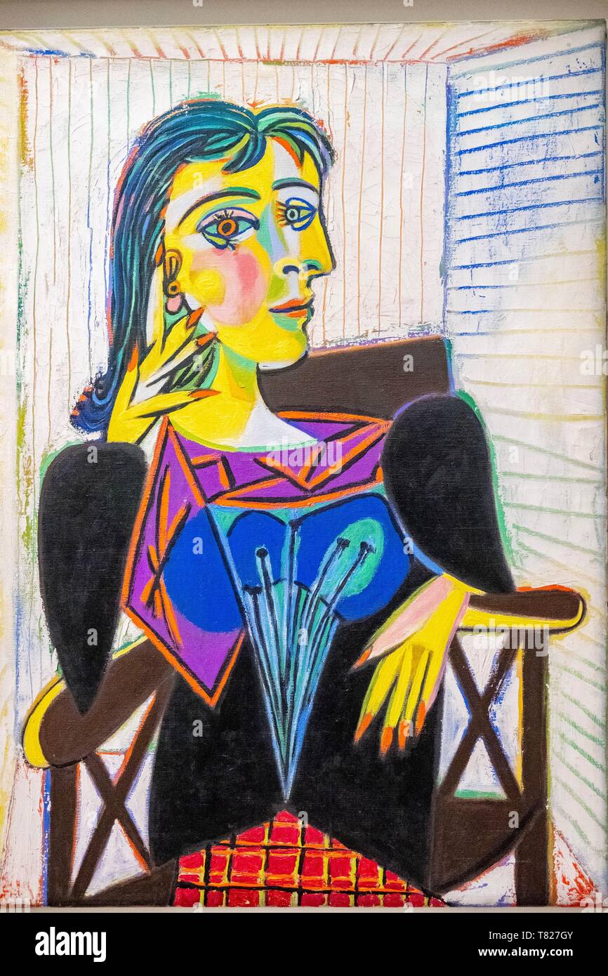 France, Paris, le Marais, Hotel Sale, le Musée Picasso, Portrait de Dora Maar, 1937 Banque D'Images