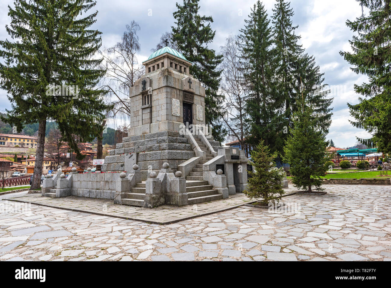 Koprivshtitsa, Bulgarie : Mausolée Monument de soulèvement Avril Banque D'Images