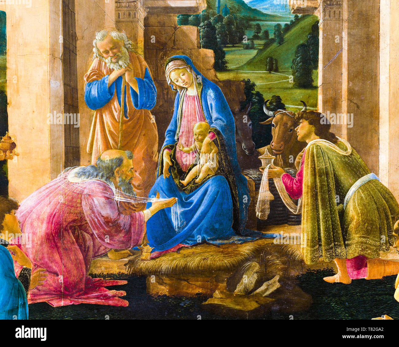 sandro-botticelli-adoration-magi-banque-d-image-et-photos-alamy