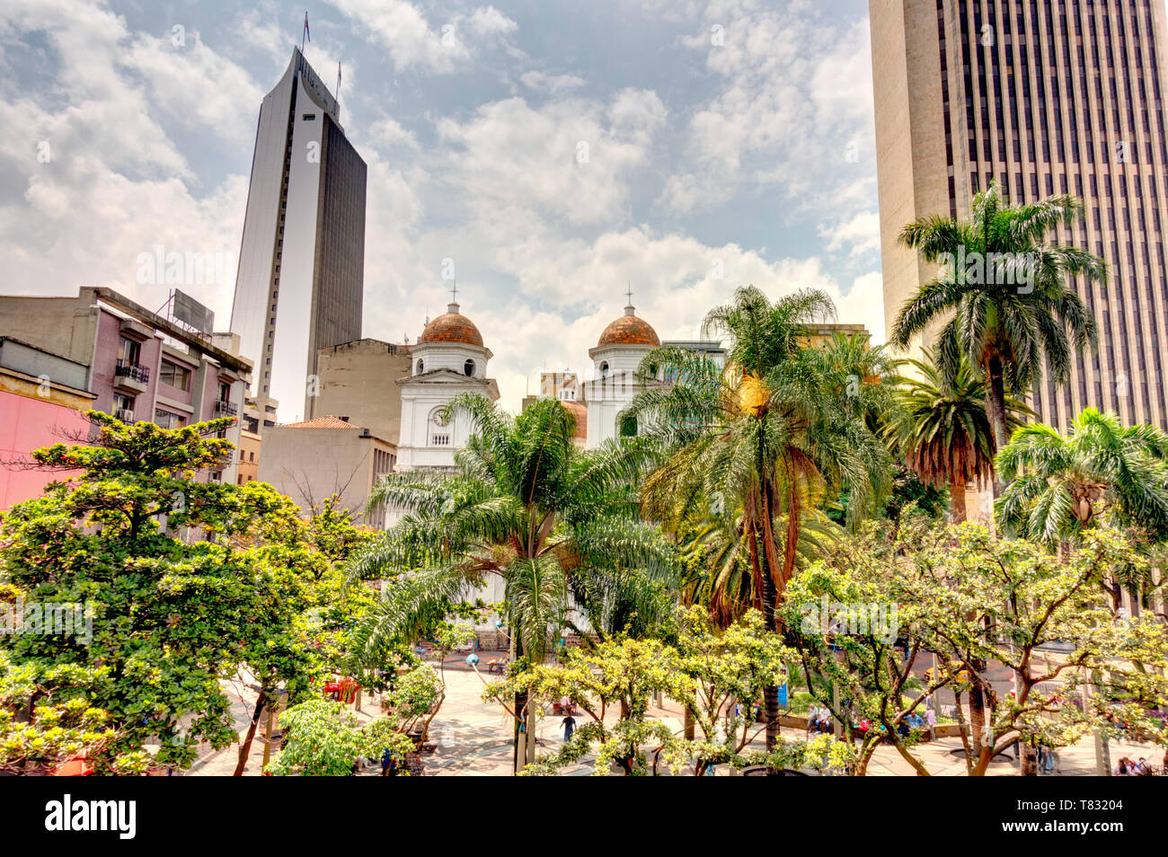 Medellin, centre historique Banque D'Images