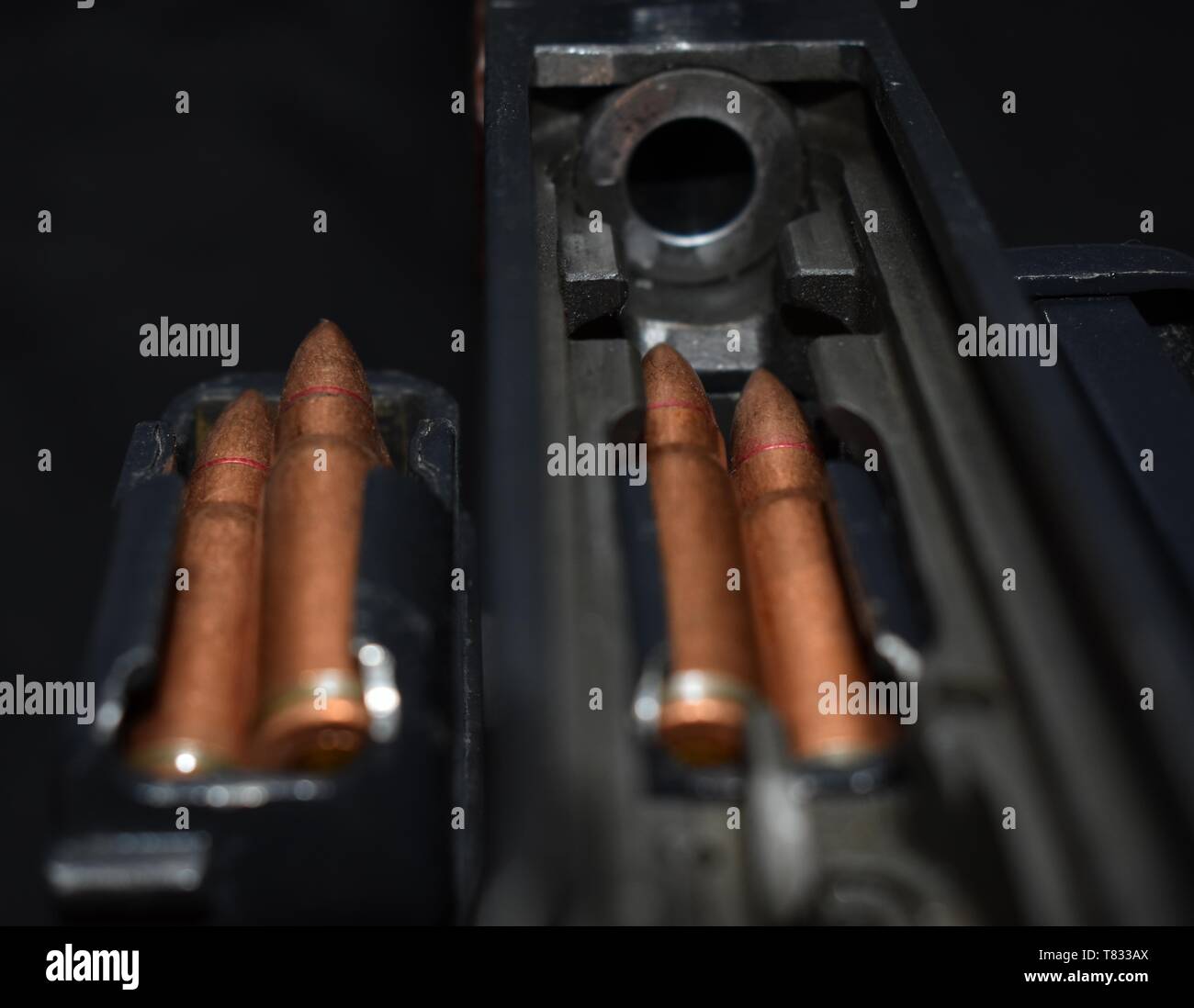 Gros plan du fusil semi-automatique tchécoslovaque légendaire. L'industrie militaire pendant la guerre froide s'est préparé pour la guerre avec l'Ouest, qui n'a pas eu lieu. Banque D'Images