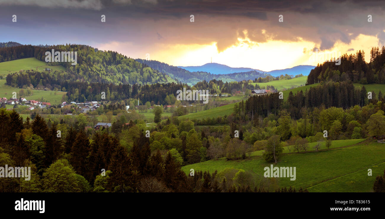 Vue de St.Peter dans le Schwarzwald Banque D'Images