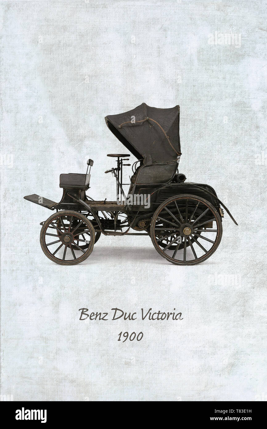 Benz Duc Victoria voiture originale de 1900 Banque D'Images