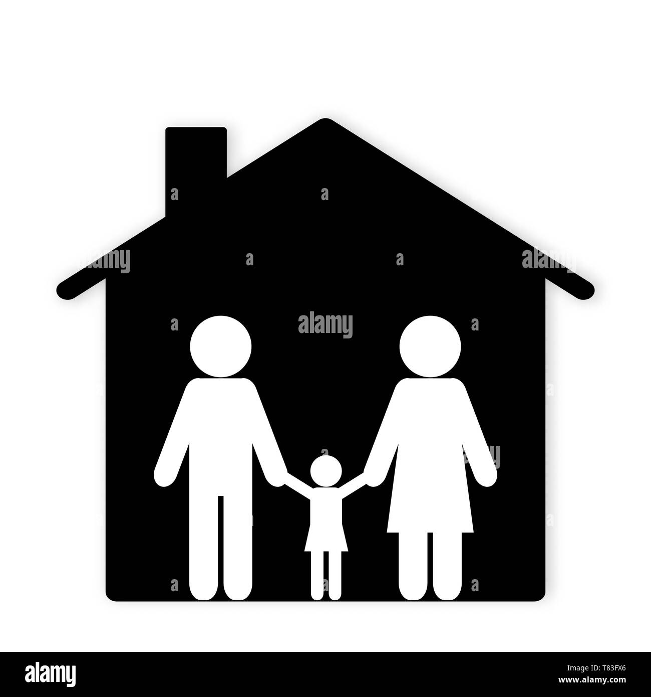 Maison de famille vector Illustration de Vecteur