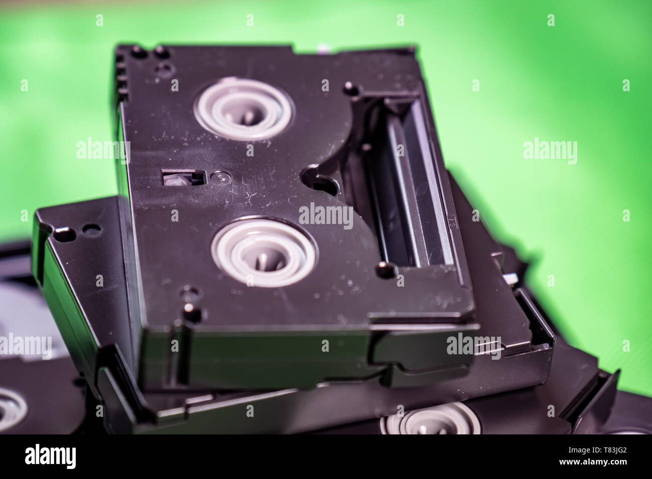 Vintage mini cassettes DV - Vintage concept technologique. Banque D'Images