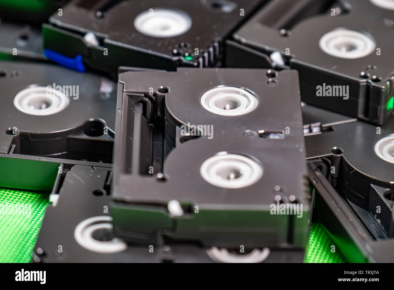 Vintage mini cassettes DV - Vintage concept technologique. Banque D'Images