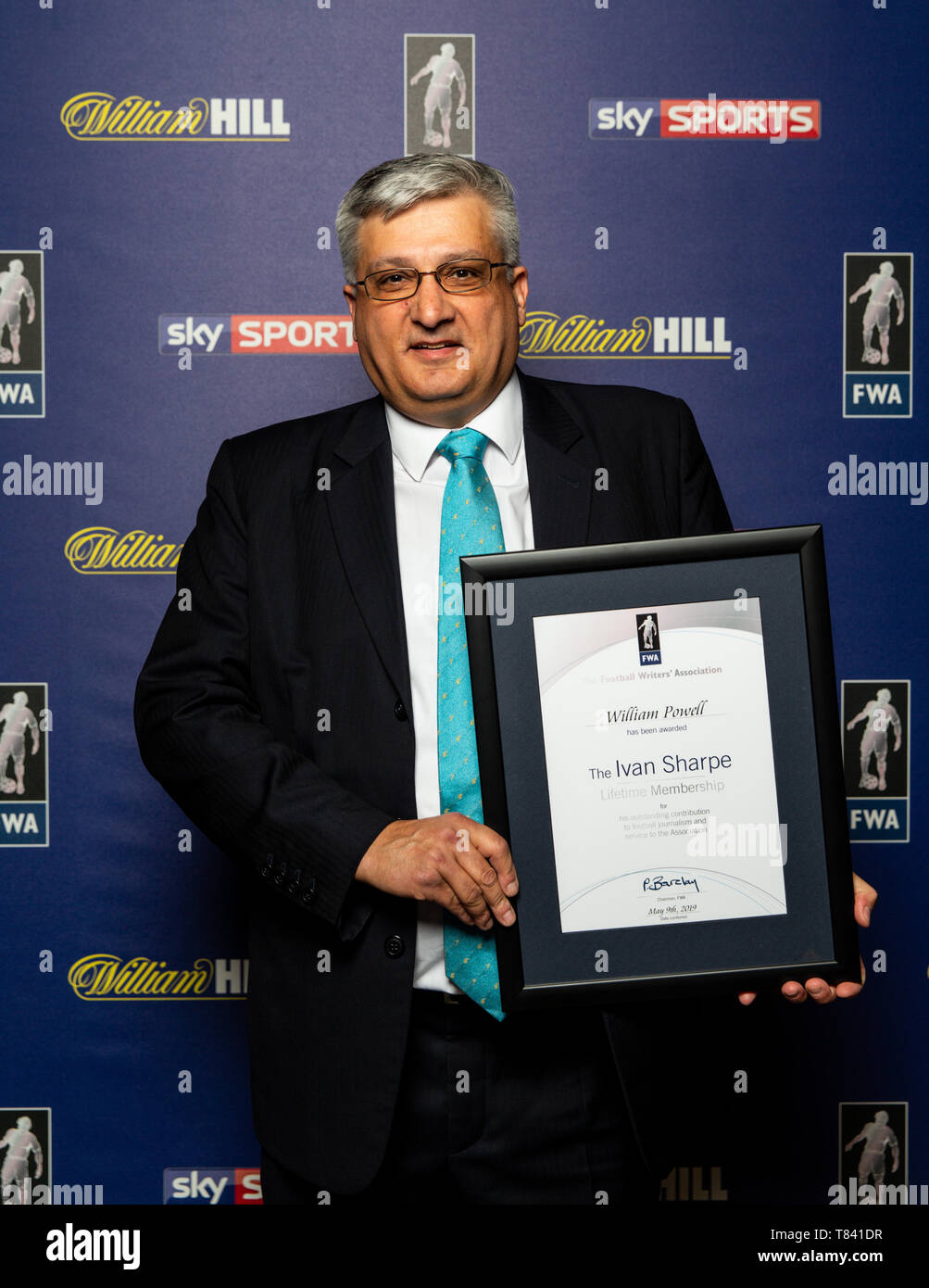 William Powell lors de la FWA footballeur de l'année le dîner au Landmark Hotel, Londres. Banque D'Images