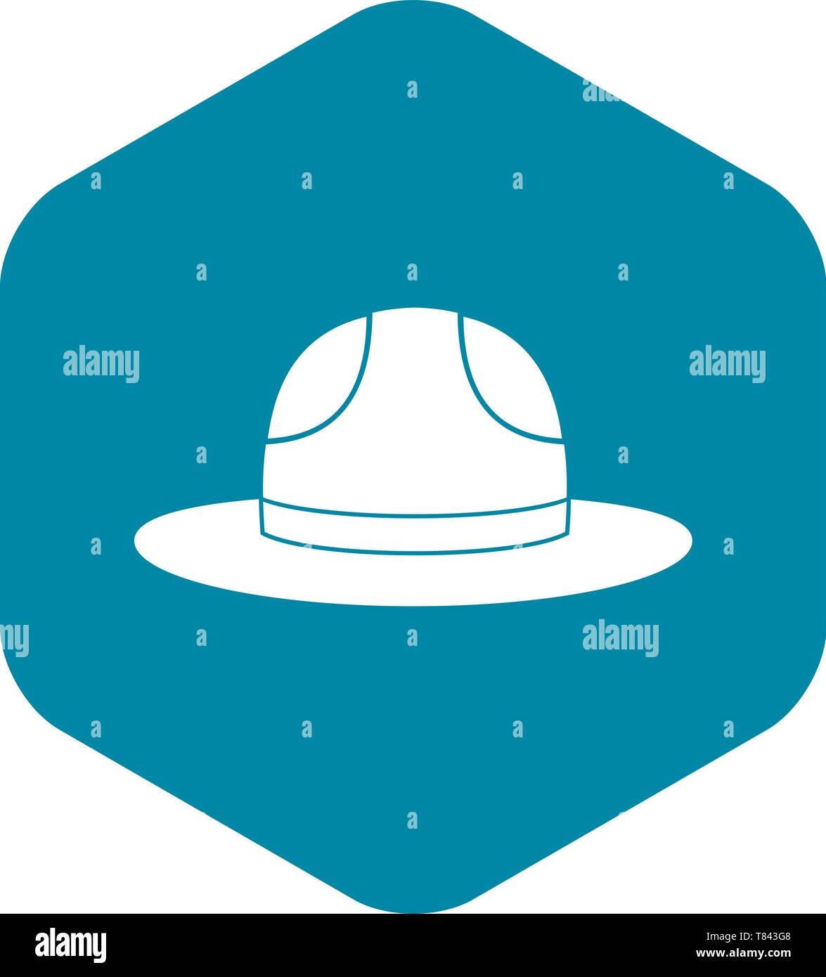 L'icône canadienne hat, le style simple Illustration de Vecteur