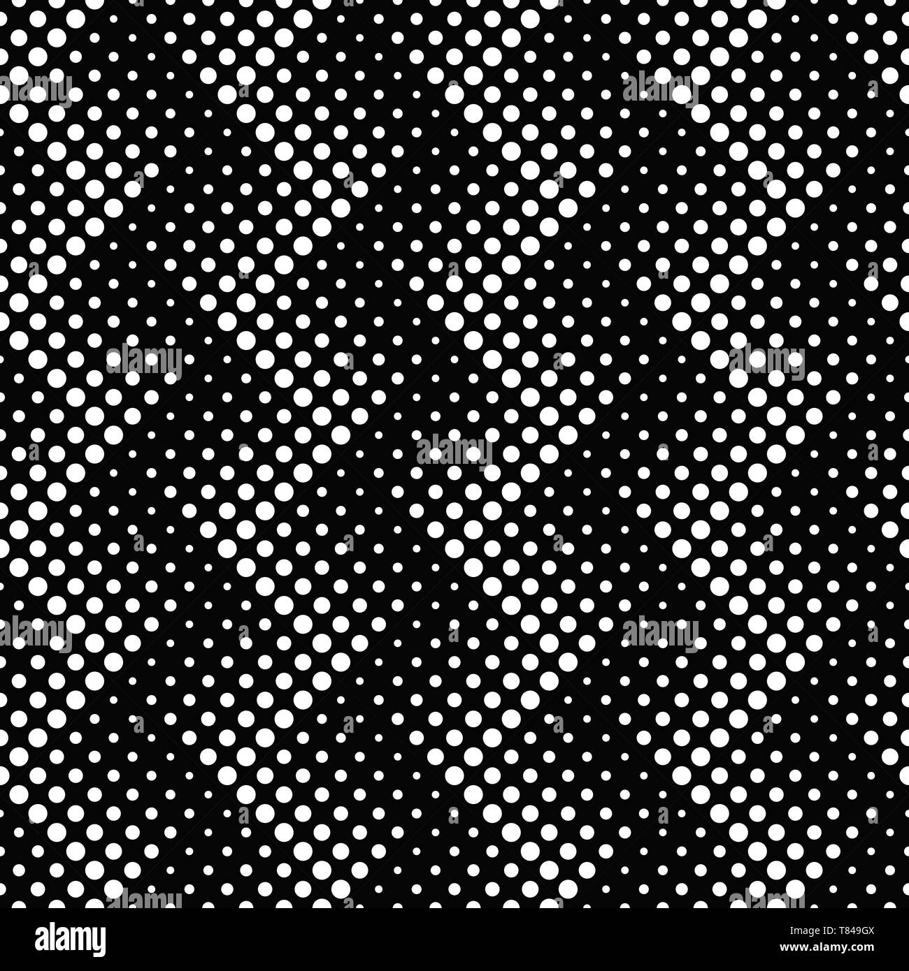 Noir et blanc cercle géométrique transparente motif de fond Illustration de Vecteur