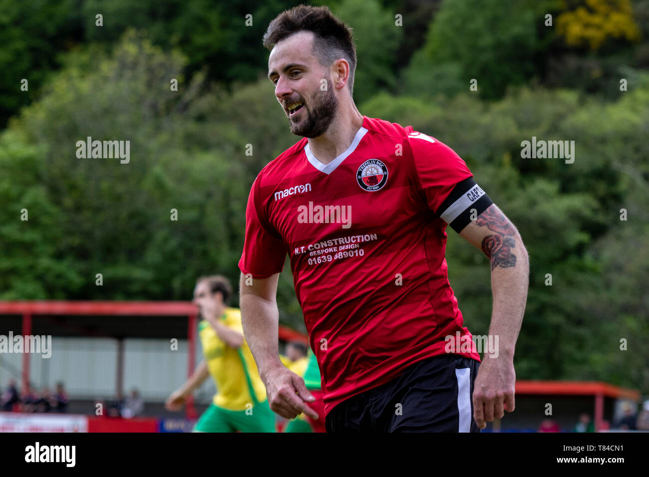 Trefelin BGC gagner (promotion de la division 3 avec une victoire 5-1 sur Ynysygerwn à Ynys Park le 10 mai 2019. Banque D'Images