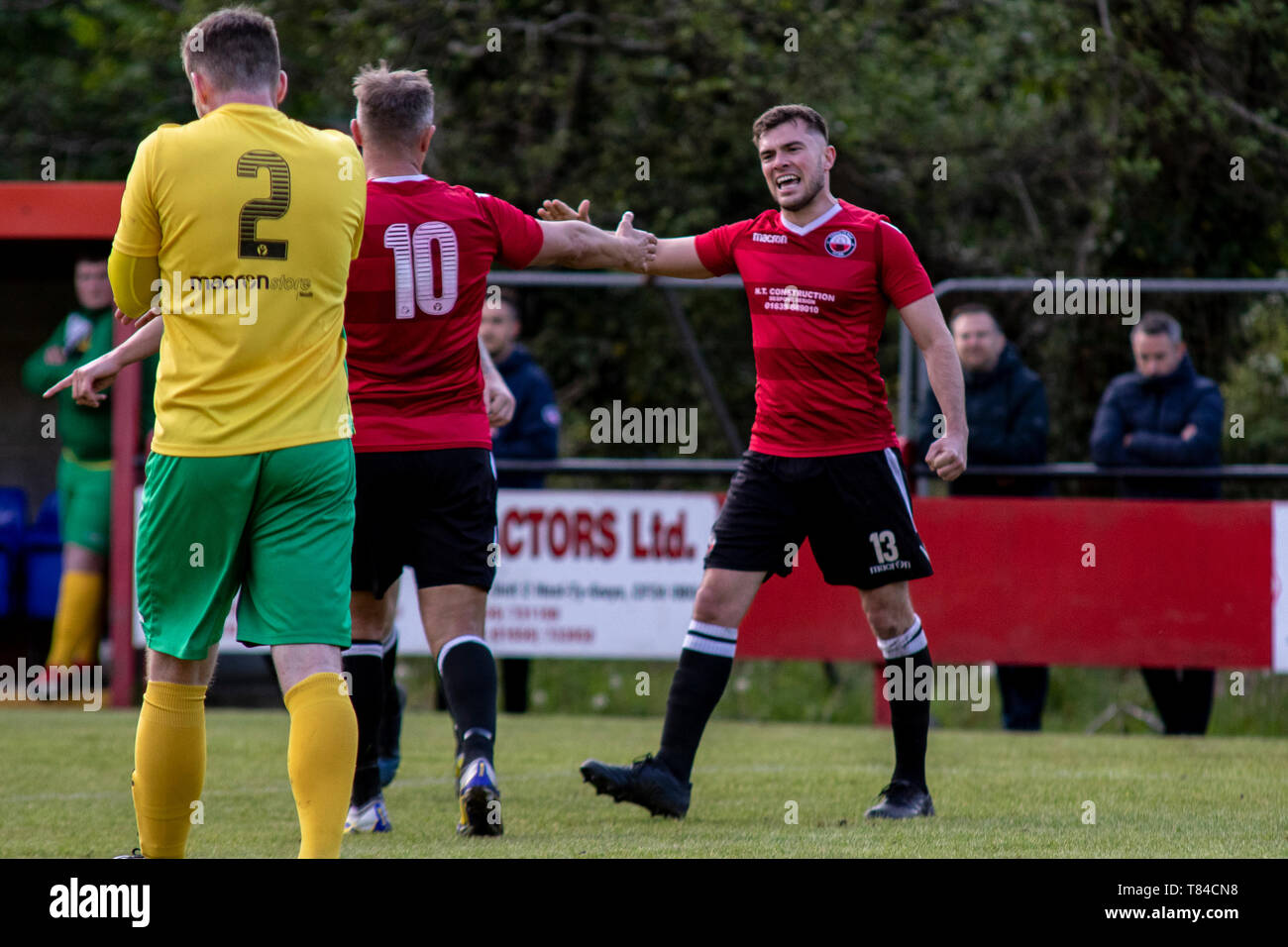 Trefelin BGC gagner (promotion de la division 3 avec une victoire 5-1 sur Ynysygerwn à Ynys Park le 10 mai 2019. Banque D'Images