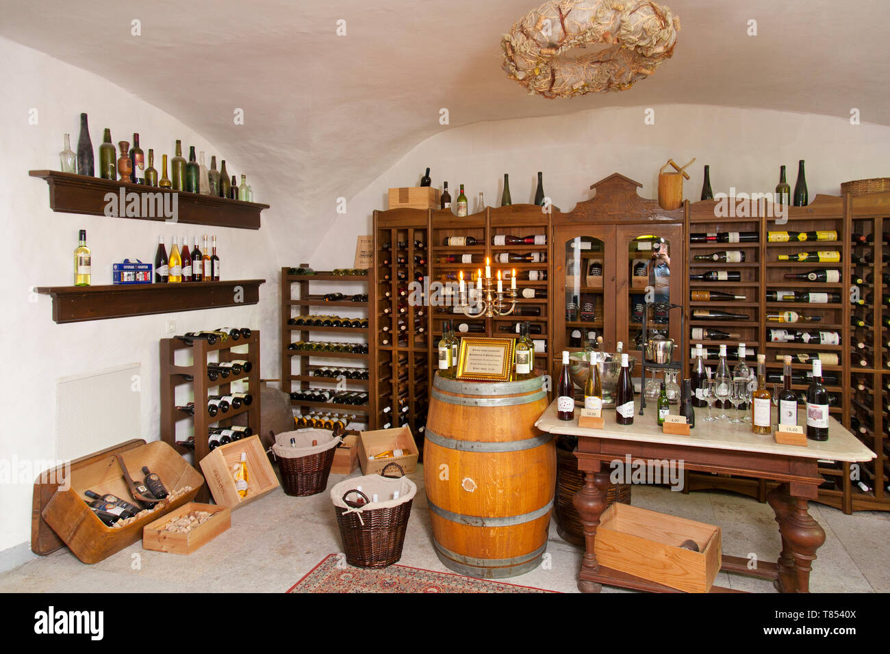 Cave à Vin rustique Banque D'Images