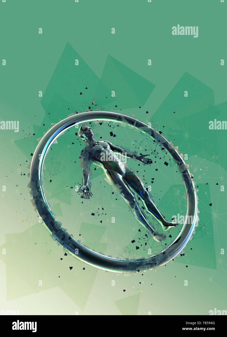 L'intelligence artificielle, illustration Banque D'Images