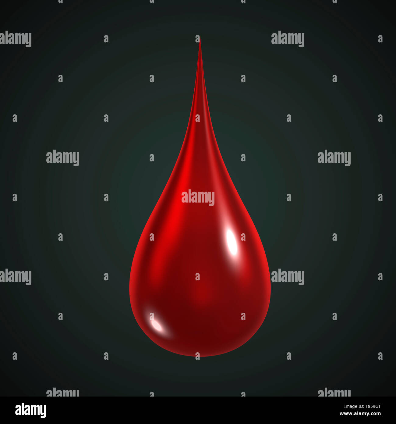 Goutte de sang, illustration Banque D'Images
