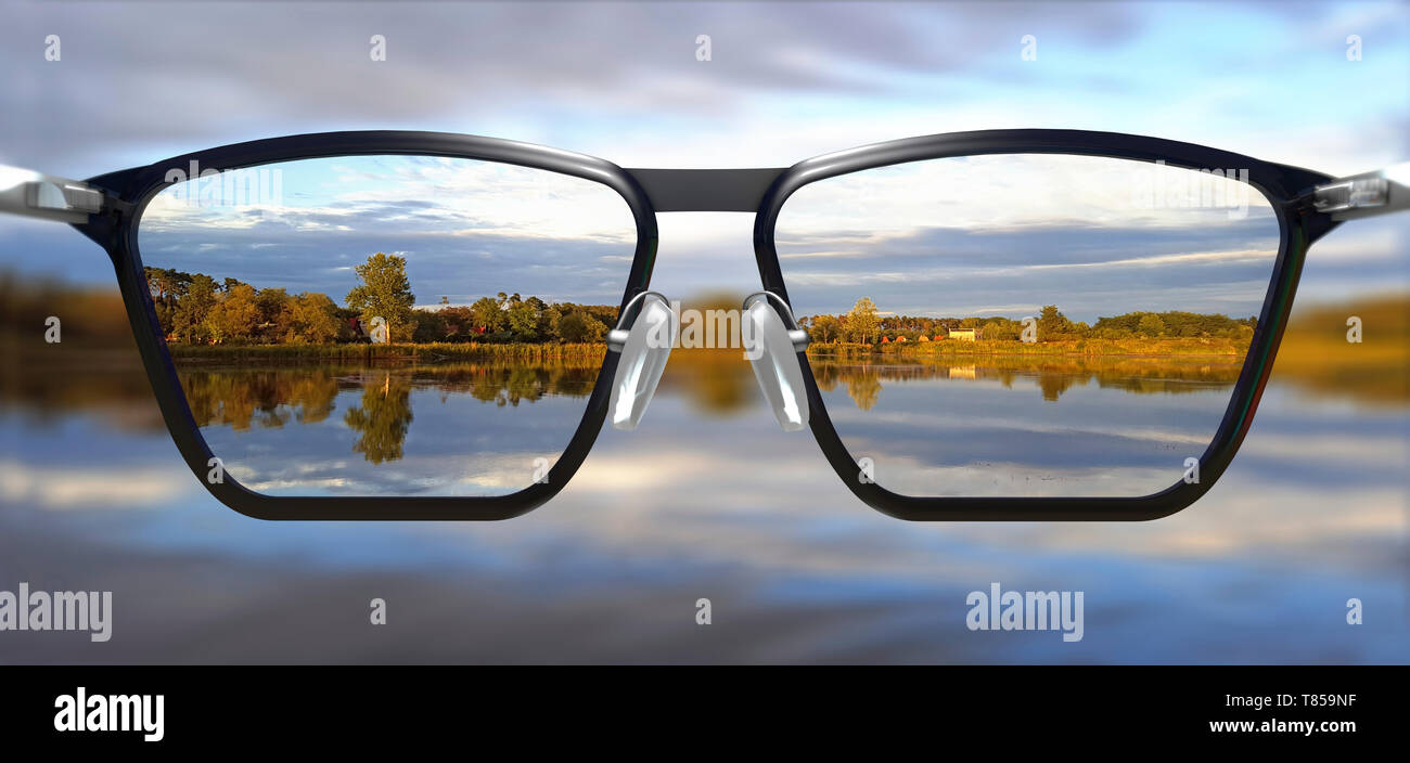 Lunettes correctrices, illustration Banque D'Images