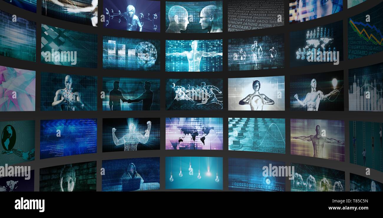 Résumé de la science et de la technologie futuriste concept d'arrière-plan Banque D'Images