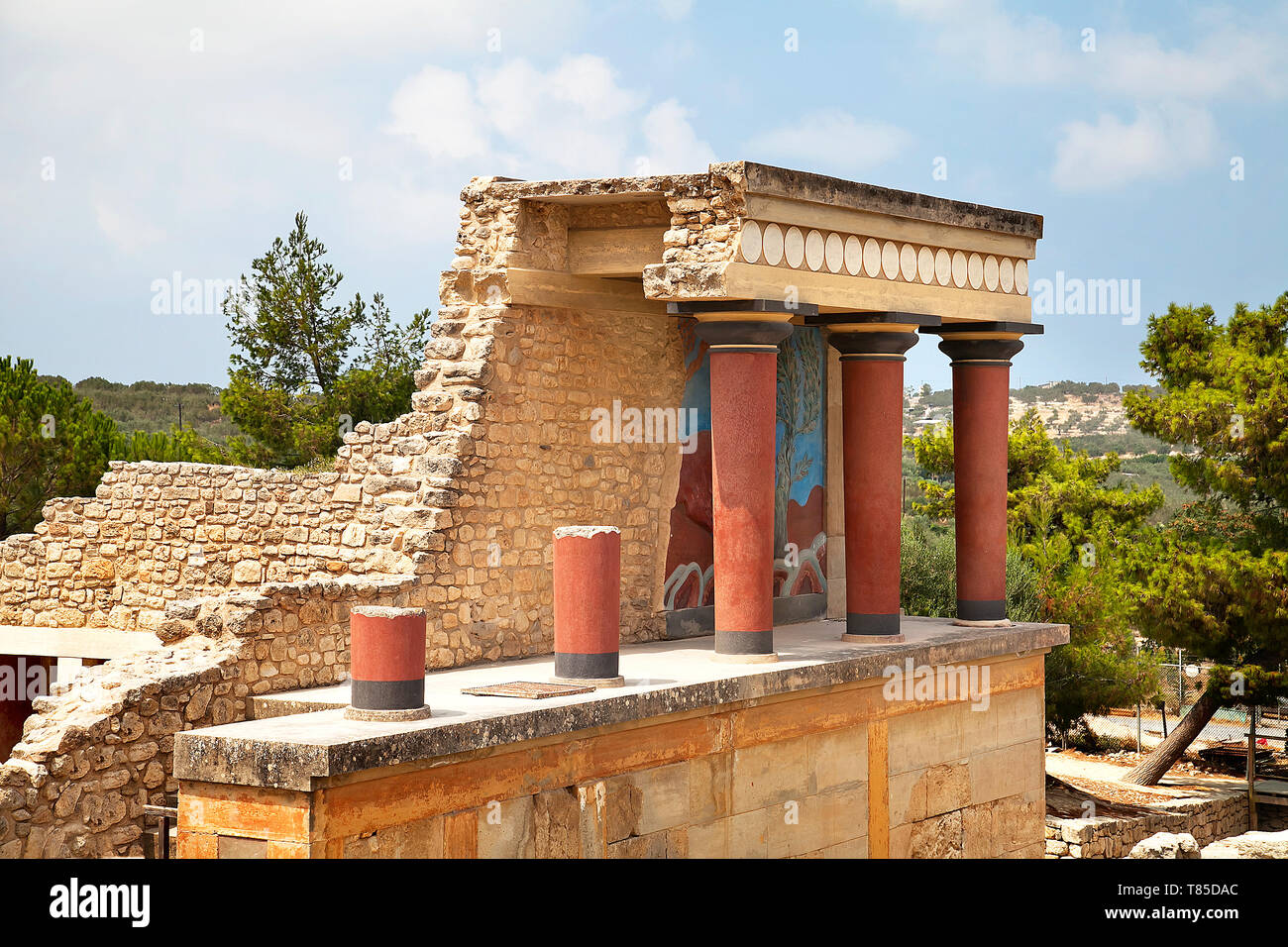 Le Palais de Knossos. La Crète. Grèce Banque D'Images