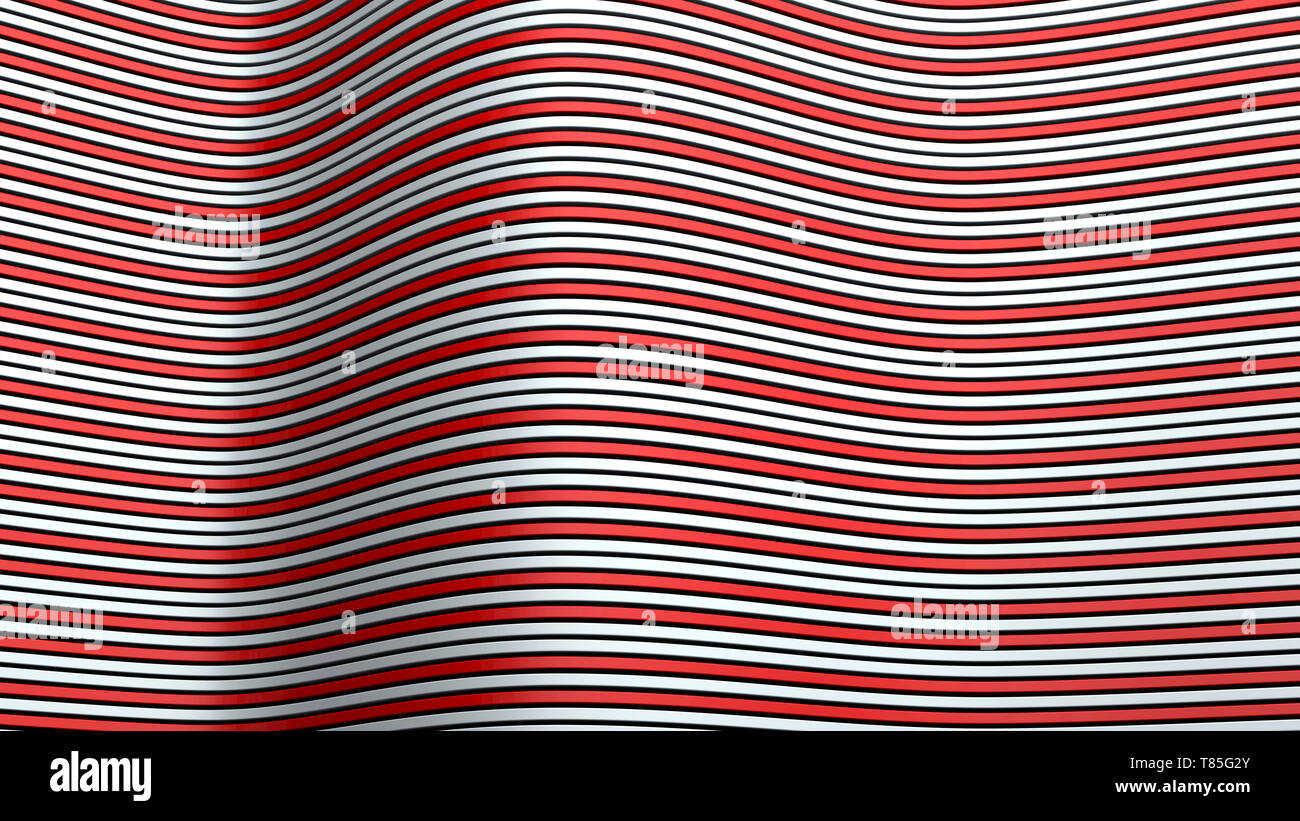 Lignes ondulées, abstract illustration Banque D'Images