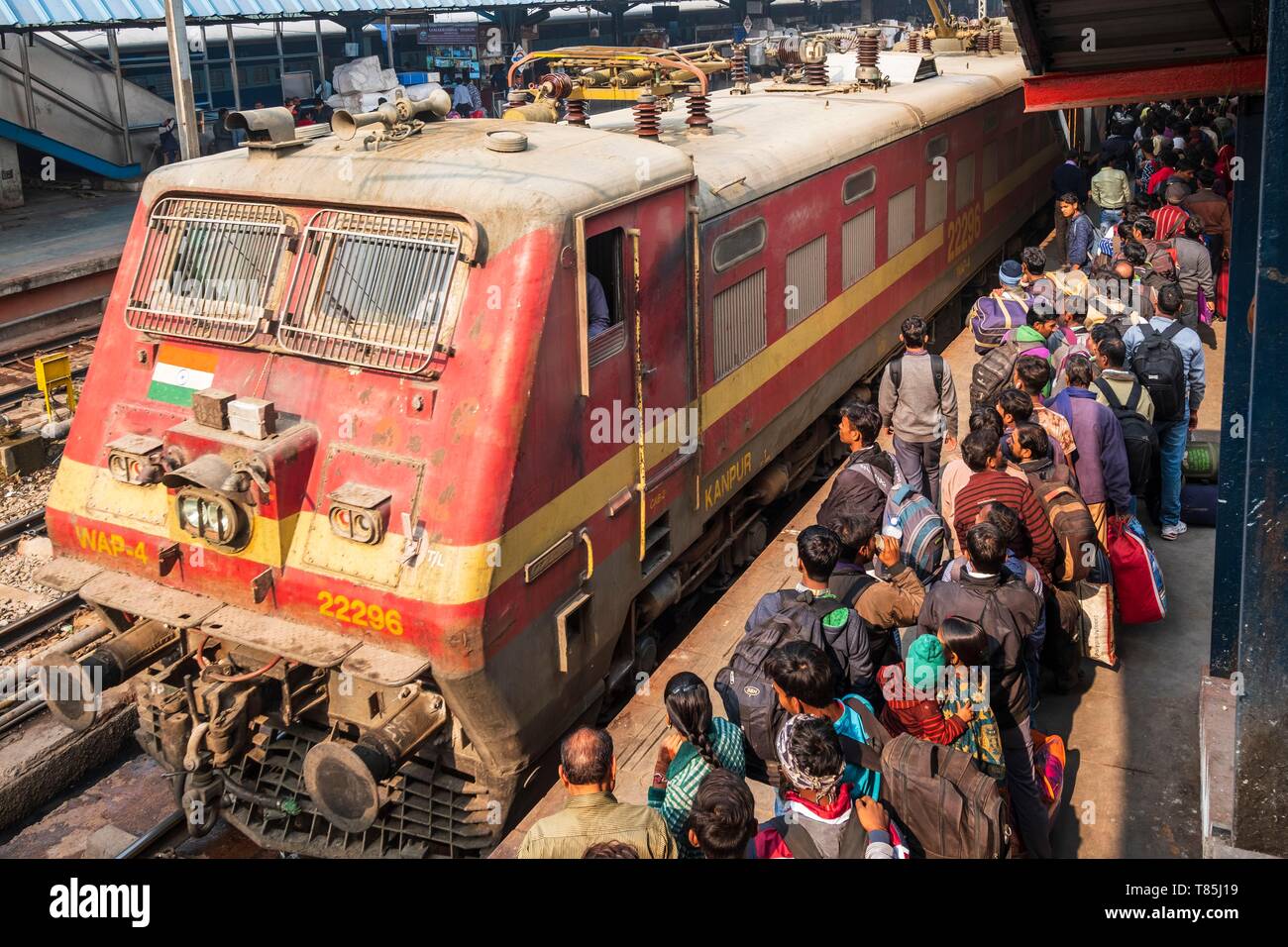 L'Inde, New Delhi, Paharganj, New Delhi railway station Banque D'Images