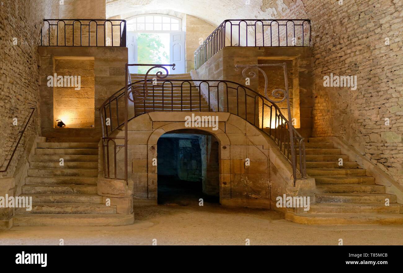 France, Côte d'Or, la Forge de Buffon, l'escalier de splendeur Banque D'Images
