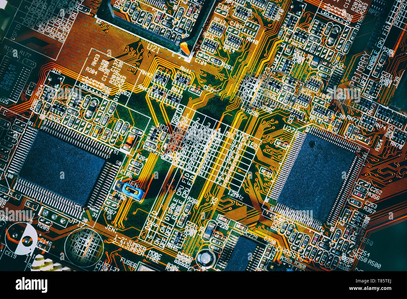 Carte de circuit imprimé Banque D'Images