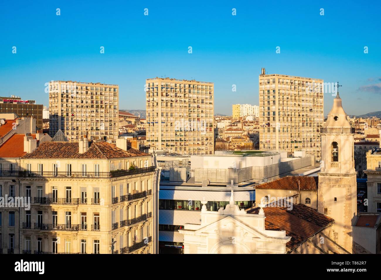 France, Bouches du Rhône, Marseille, centre-ville, l'église Saint Ferreol les Augustins Banque D'Images